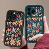 Shockproof Phone Case For iPhone 17 Pro Max Colorful Cartoon Pattern Silicone Cover For iPhone 16 Pro Max Cover iPhone 15 14 13 12 11 16E Air