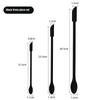 3 Adet Silikon Spatula Seti Çift Başlı Kazıyıcı Kozmetik Reçel Krem Derin Şişe Mini Spatula Uzatılmış Küçük Uçlu Spa Makyaj Aracı