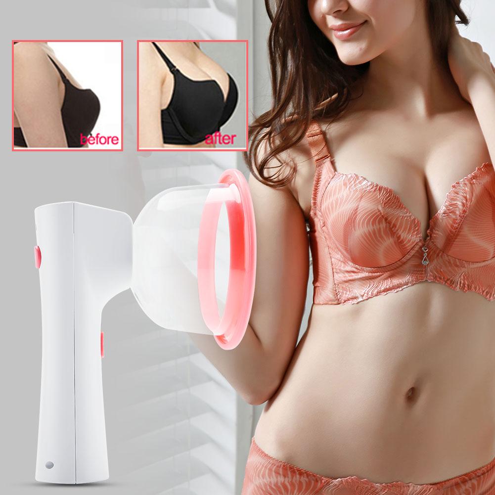 Electric Vacuum Cups Breast Enlargement Massager Breast Nipple Massager Bust Developer Care L