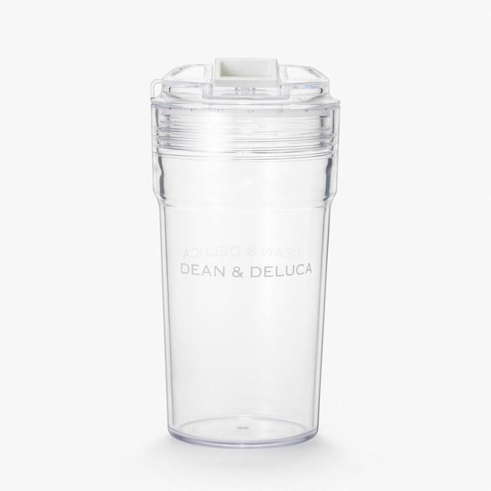 DEAN & DELUCA Water Tumbler Clear White 460ml (9x17x9cm)