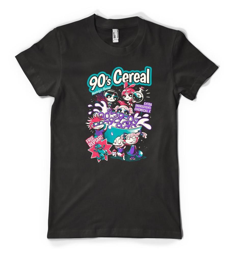 

90 s Cereal Nostalgic Flavour Ingrediant Chemical Personalised Adult T Shirt M