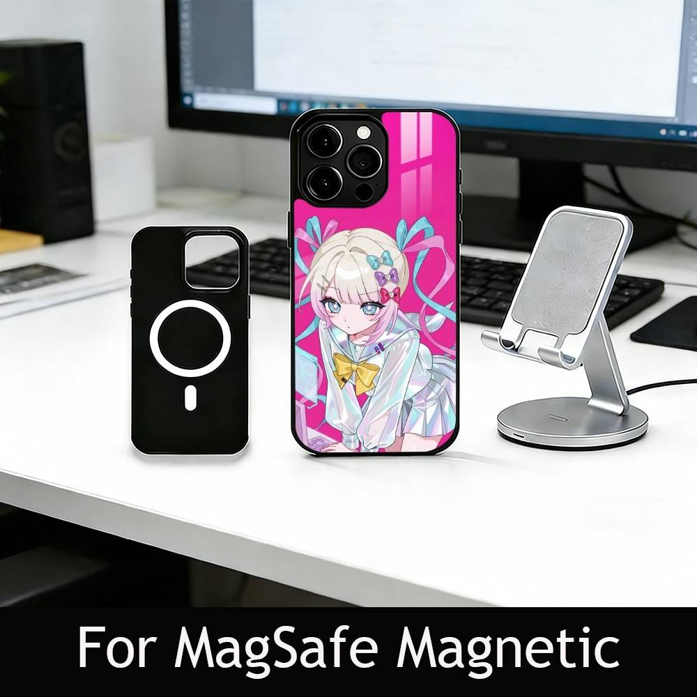 k-KAngel Phone Case For iPhone17,16,15,14,13,12,11 Plus,Pro Magnetic with Magsafe Wireless Charging