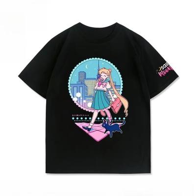Pretty Soldier Sailor Moon Yuki Yuki Genderneutral Cotton TShirt for Summer 2026 New Anime Print Casual ShortSleeved Top