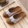[Shop  ] Women S Summer Flower Ribbon Rattan meSh Indoor And Outdoor SlipperS Won wSe Wfi24l9