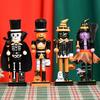 Halloween Nutcracker Party Wooden Skeleton Pumpkin Witch Black Cat Nutcracker Figures Decor for Holiday Tables Desktop Fireplace