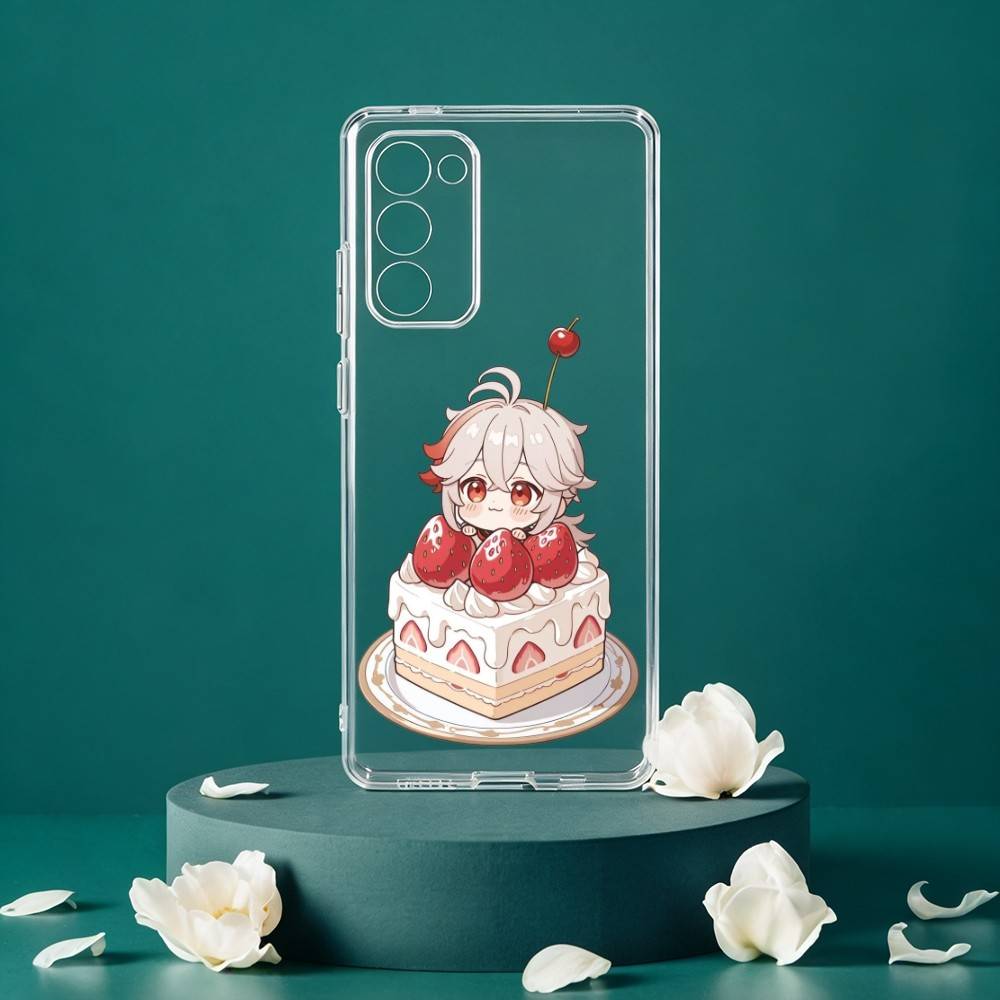 Kaedehara Kazuha Genshin Phone Case For Samsung Galaxy S24 S25 S23 S22 S21 Plus S24 S25 Transparent Cover Case