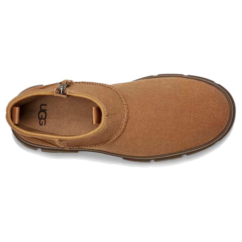 UGG Leather Minimalist Versatile Fashion Ankle Boots Men Boots Brown 1135017-CTSD