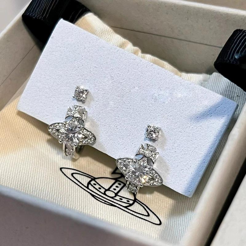 Westwood Saturn Choker Necklace: High Version, Medium Size, Women's 10MM Beads, Logo Clasp.