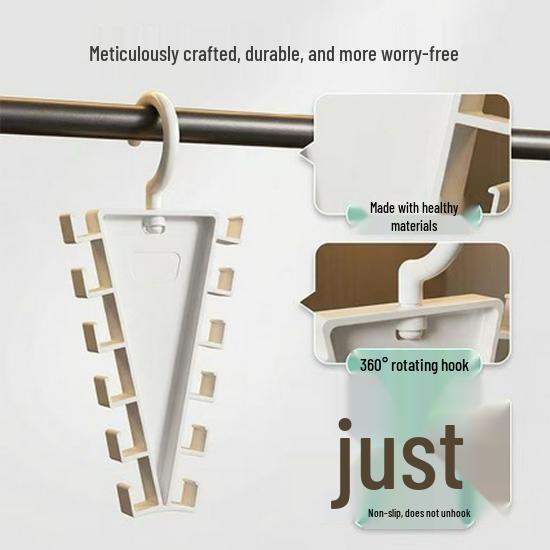 ABS V-Shaped Double-Sided Stackable Clothes & Hat Hanger Rack