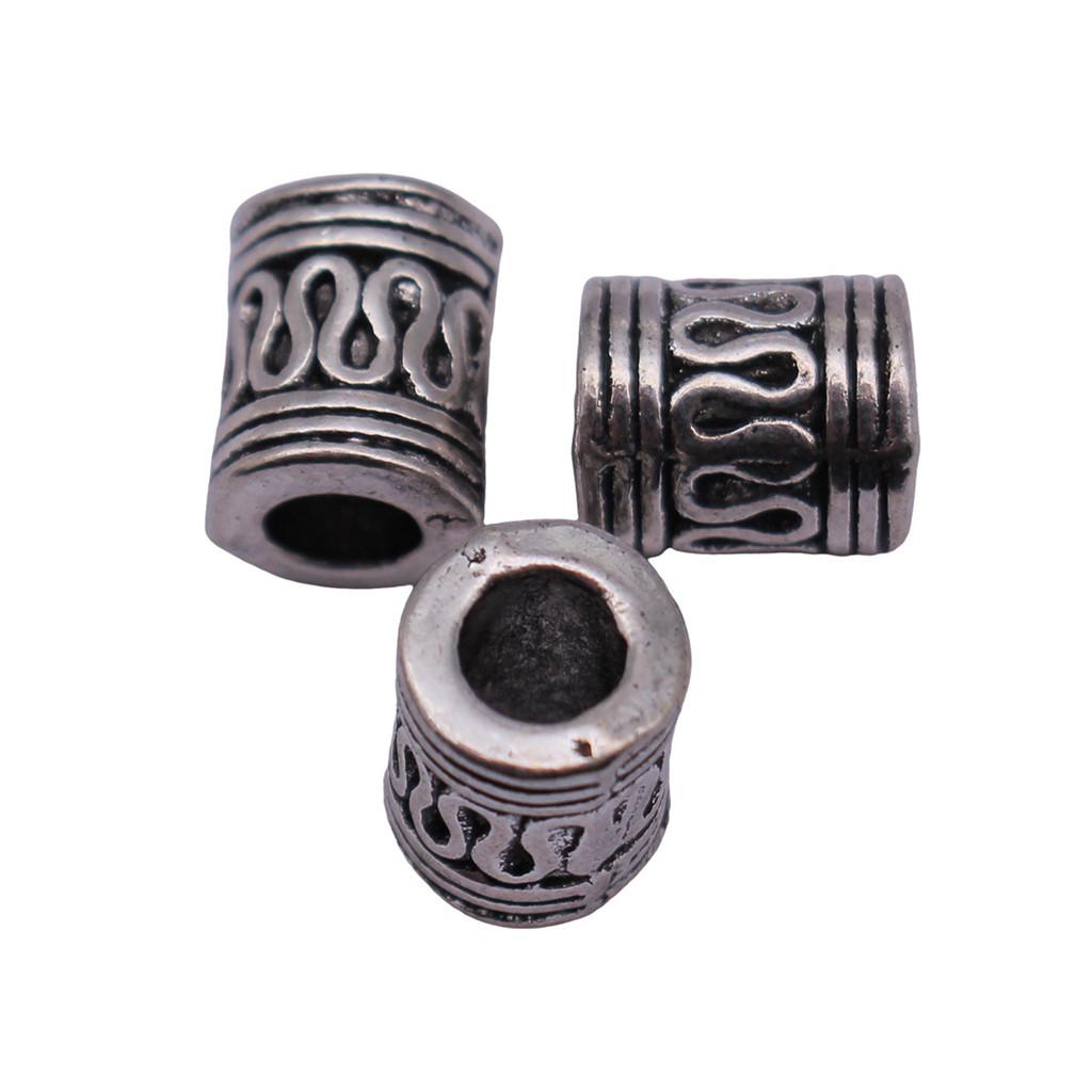 Tribal Pattern Tube Beads Charms Braided Spacer Beading For Jewelry Materials