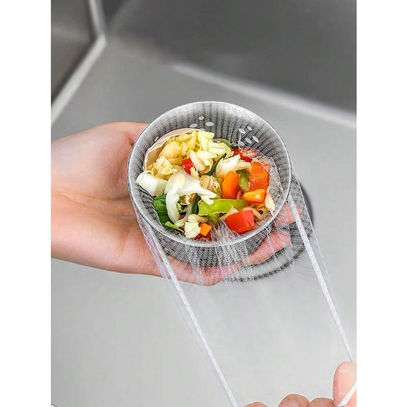 Sink Garbage Strainer Bags, Reusable Woven Fabric Mesh Sink Strainer Bags, Disposable Fine Mesh Drain Filter Bags for Kitchen Sink, Food Waste