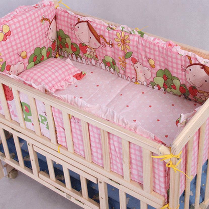 100 58 58cm//110 60cm 5pcs//Set Promotion Cotton Baby Children Bedding Set Comfortable Crib Bumper Baby Organizer Cot Kit Yellow 100