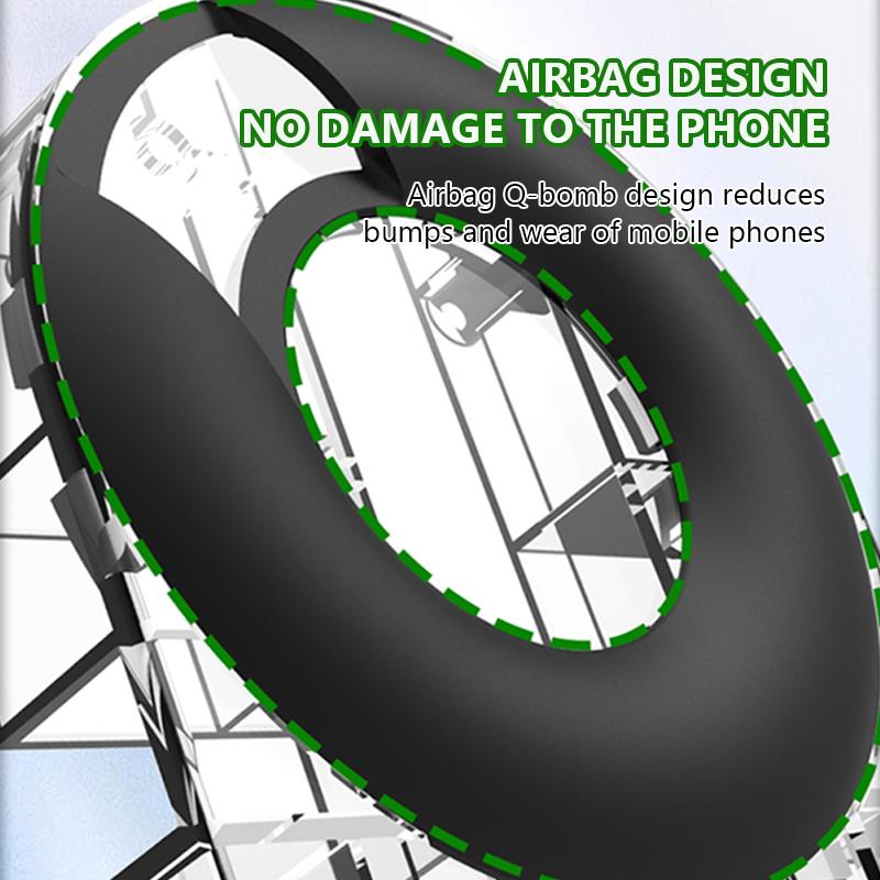 SEAMETAL Motorcycle Cell Phone Holder GPS Shockproof Smartphone Handlebar and Rearview Mirror Mount Airbag Shock Absorber Bracket