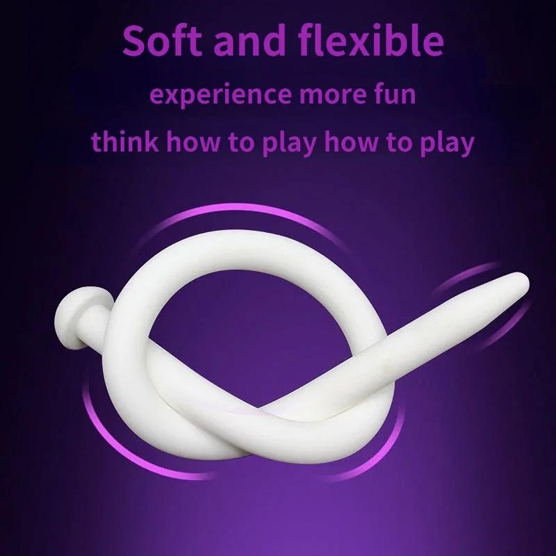 Silicone  Horse Eye Stimulator Adult Sex Toys Urethra lDilator Sounding Catheter Penis Plug Insert Urethra Catheters For Men Gay