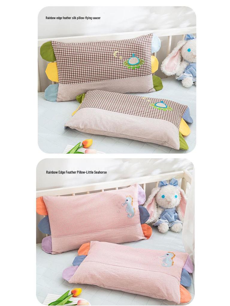 Pure Cotton Cartoon Pillowcase for Kids - Cute, Zippered Cover for Boys & Girls