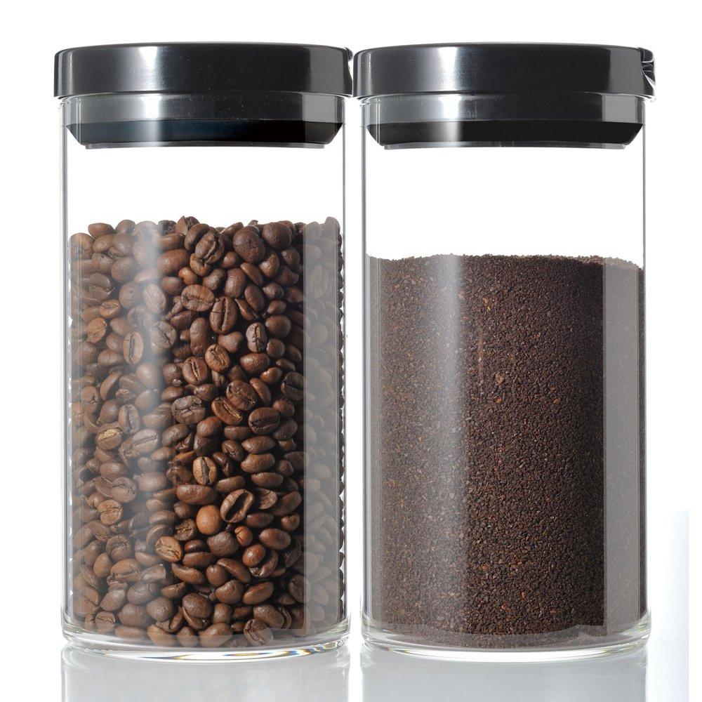 HARIO Coffee Canister, Large, Black, MCN-300B