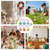 Inflatable Egg Decoration 6-Pieces PVC Bunny Decoration Toy Spring Holiday Ornaments For Home Farmhouse Apartment Garden