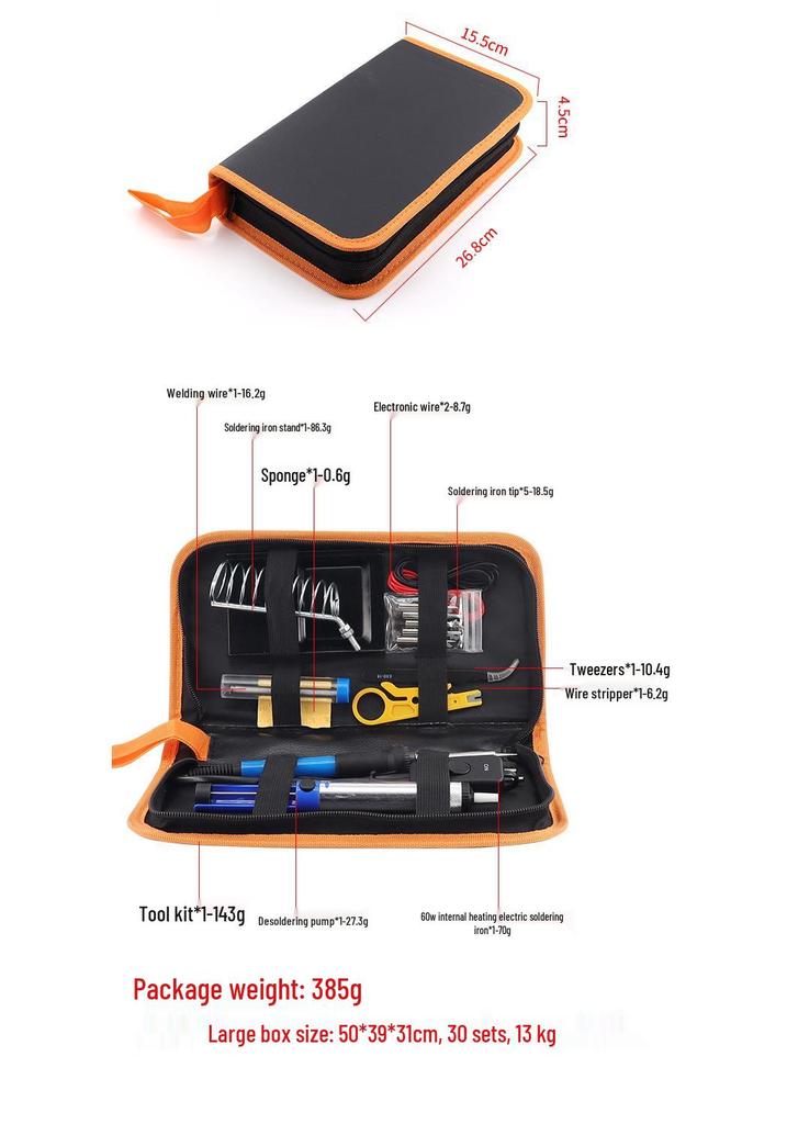 60W Adjustable Temperature Electric Soldering Iron with Switch - US Standard Solder Pen Kit for Home Repair