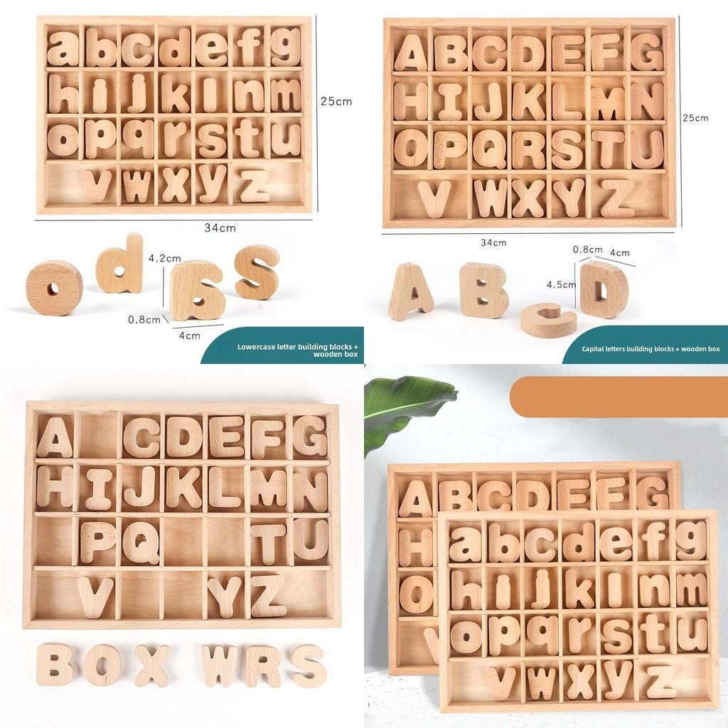 Wooden Alphabet Blocks Educational Toy For Kids Learning And Recognition Set