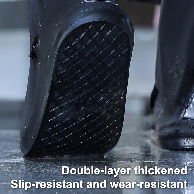 Rain Boot Shoe Cover Waterproof With Reflector High Top Shoes Dust Covers For Men Women Outdoor Rainproof Shoes Cover