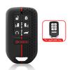 7 Buttons Silicone Remote Control Car Keyless Smart Key Fob Case Cover For Honda Civic Accord Pilot Crv