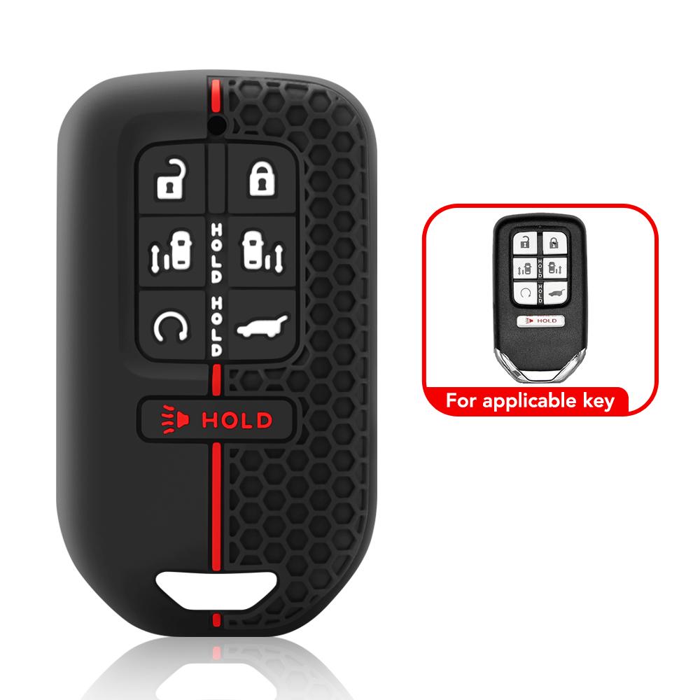 7 Buttons Silicone Remote Control Car Keyless Smart Key Fob Case Cover For Honda Civic Accord Pilot Crv
