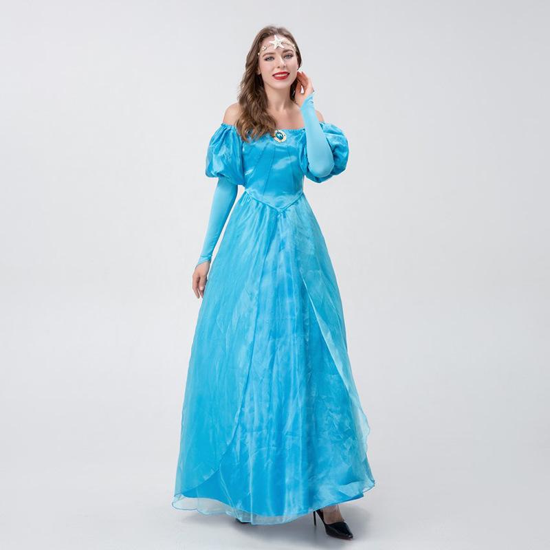 Cosplay Halloween Stage Costume Cinderella Shoulder Cinderella Princess Dress Nightclub Cosplay Costume