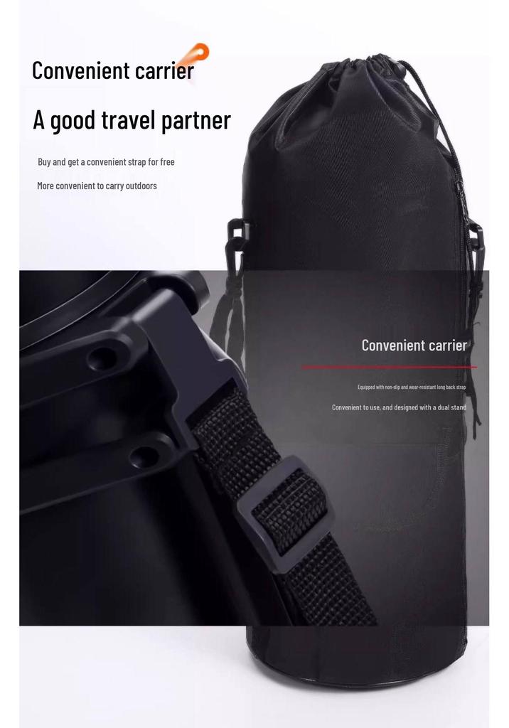 Large 5L Stainless Steel Insulated Thermos for Men - Portable Outdoor Travel Water Bottle