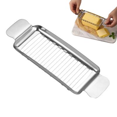 Ergonomic Design Slicer Stainless Steel Cheese Cutter Cooking Food Presentation Silvery Versatile Kitchen Food Slicer