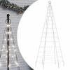 VidaXL LED Christmas Tree On Flagpole 200 LEDs White 180 Cm, Christmas Decoration, LED Light, Christmas Light 358109