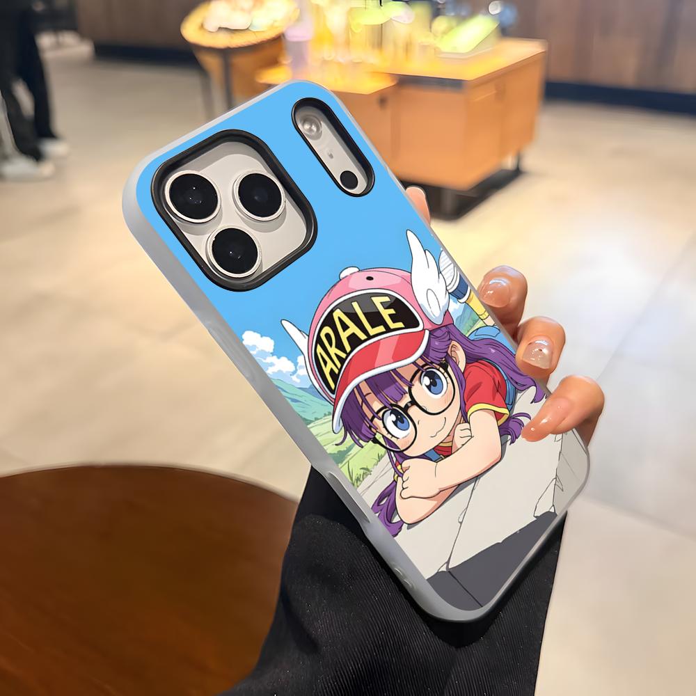 

Dr-SlumpS-AraleS Phone Case For IPhone 17 Air 16 E 15 14 Plus 13 12 11 Pro Max Jelly 2 In 1 Protective Case iPhone 15 Plus