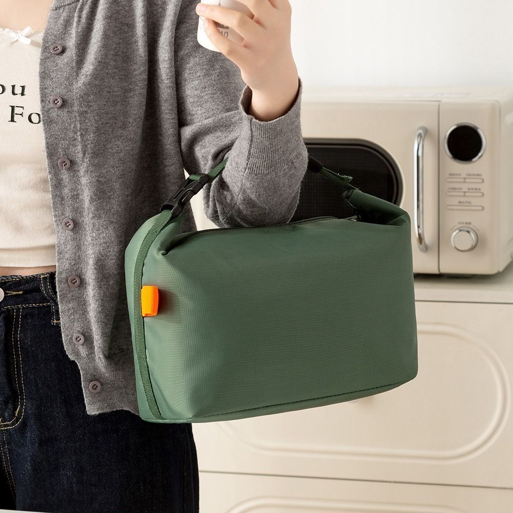 Office Worker Insulated Bag Foldable Lunch Handbag Simple Lunch Bag  Storage Pouch
