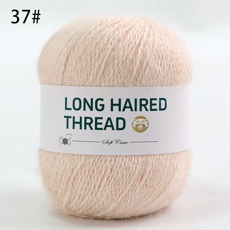 Filato di Pile di Visono a Pelo Lungo 50G Cappello Sciarpa Giacca Lavorati a Mano Moda Autunno Inverno Filato