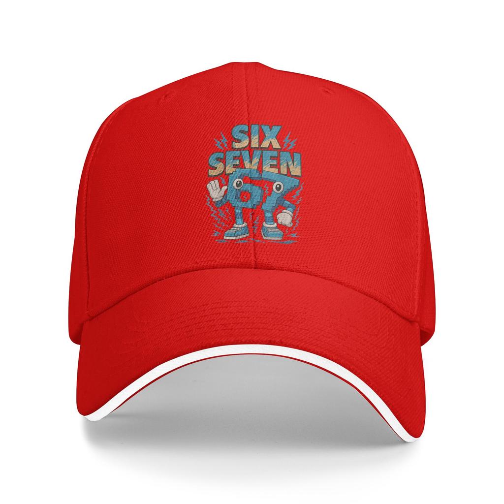 Unisex Kids Meme 67 Six Seven 6 7 Italian Brainrot Outdoor Hat Spring Sun Cap Casual Baseball Cap 2026 Golf Hats
