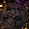 Costume Party Headpiece Halloween Spider Web Headband, Black Lace Choker Collar with Rose, Theme Photo Props Accessory for Women Girls, Gothic