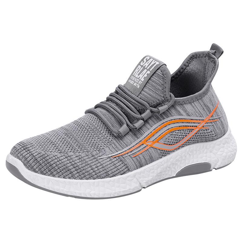 Summer Mesh Men's Casual Sneakers Breathable Comfortable Lace-up Jogging Shoes New Anti-slip Wear-resistant Platform Shoes 2025