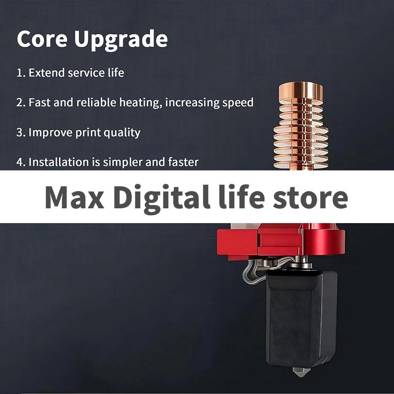 Flashforge Adventurer 5M/5M Pro için Nozul Kiti Yükseltme Hotend Baskı Kafası Hızlı Çıkarılabilir Nozul Sert Çelik Pirinç Nozul Kiti
