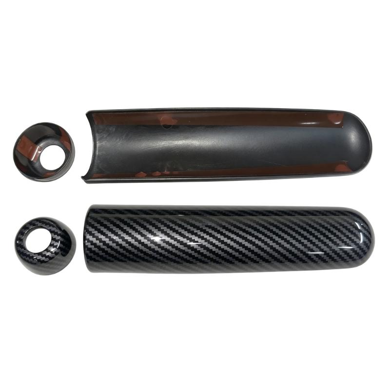 ABS Handbrake Accent Trim for F55 F56 F57, Carbon Pattern Cover for Console Detail, Cabin Trim Finish, and Brake Area Panel Styling