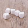 10Pcs/pack Dices Set Acrylic White Dices Teaching Props Game Accessories Mathematical Tools Round Corner Dices Set