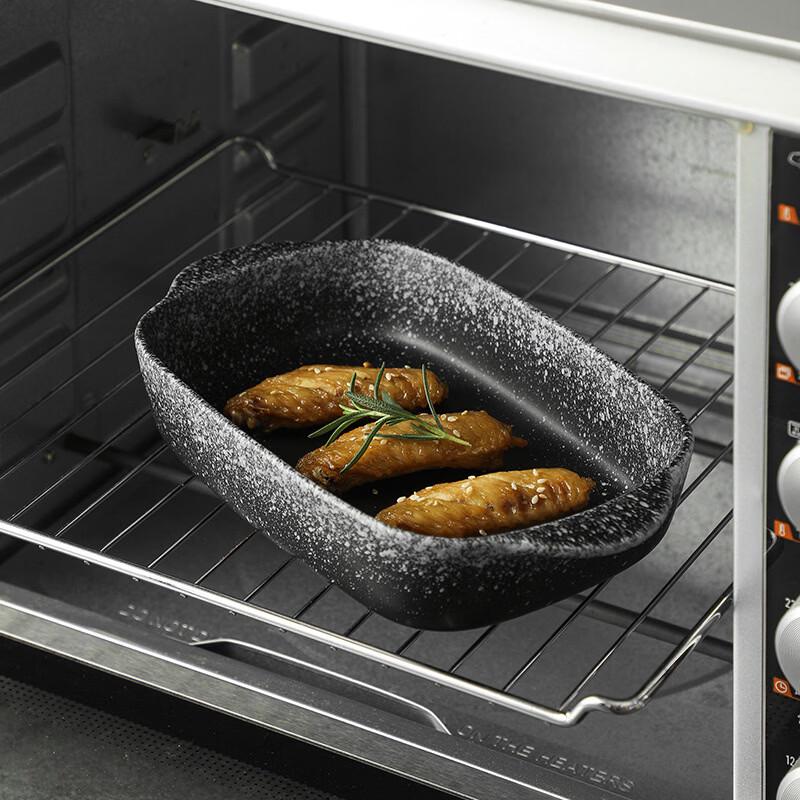 ZISIZ Commercial Ceramic Double-Handle Baking Dish