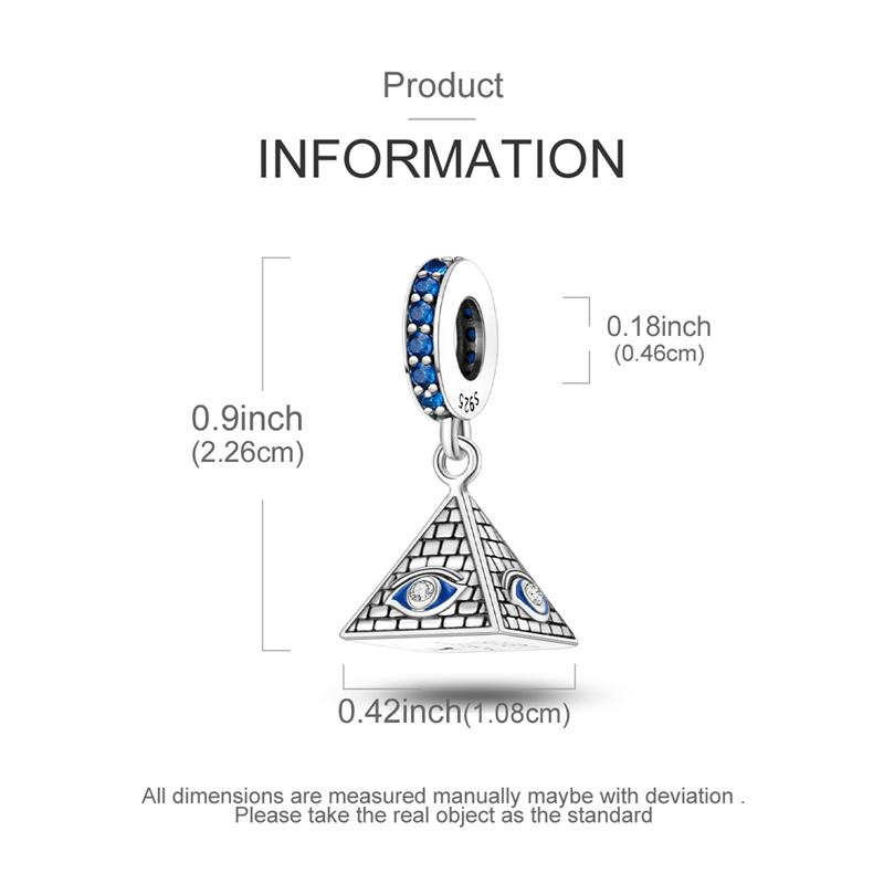 Copper Blue Series Dragon Car Crucifix Charms Beads Fit Original Bracelet Charm Diy Jewelry Pendants Dangle Gift For Woman