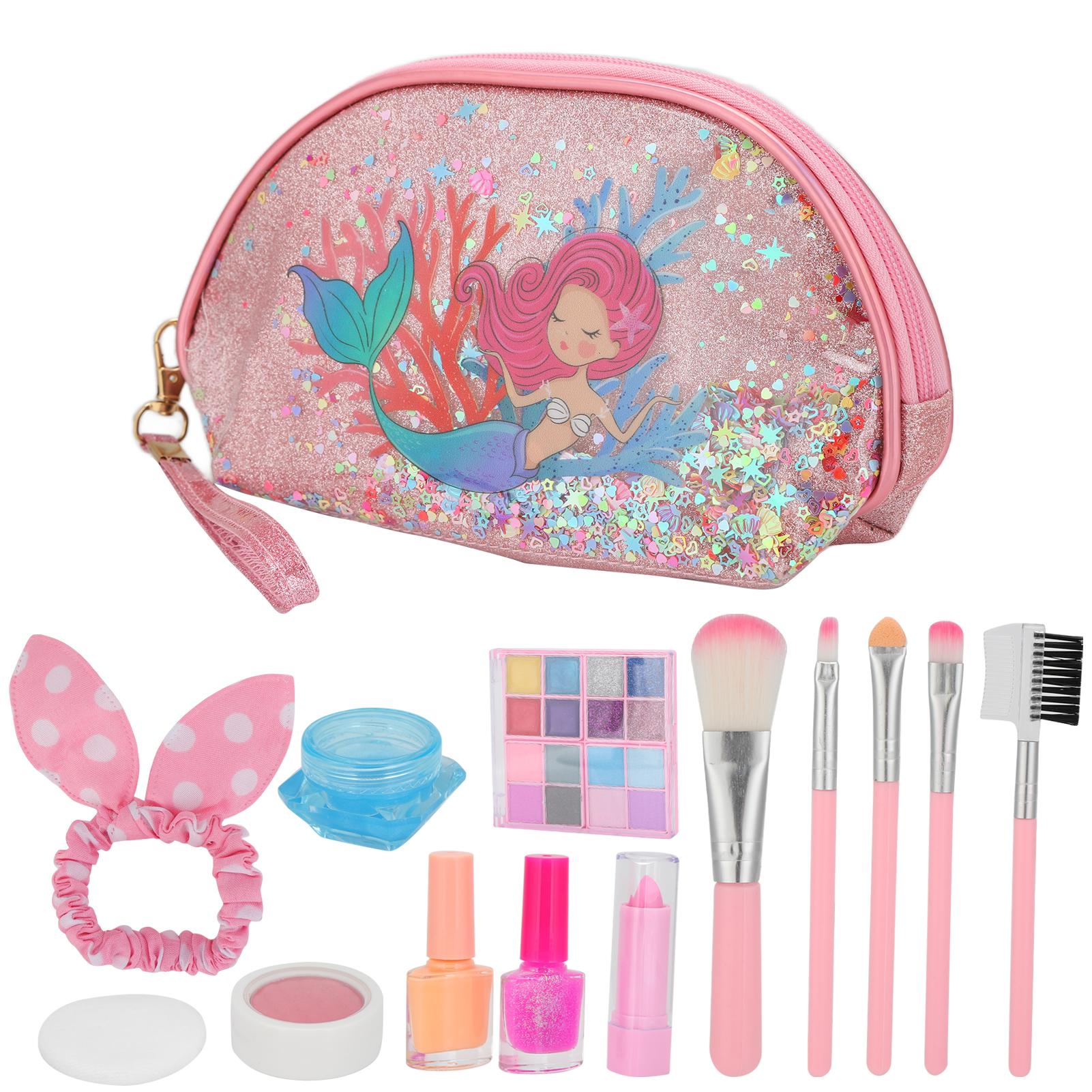 

Детский набор для макияжа Помада Детский макияж для ролевых игр Подарки на день рождения Игрушки с портативной коробкой для хранения