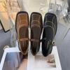 Square head thick heel Mary Jane single shoes women's shoes 2025 spring new versatile college style small leather shoes women