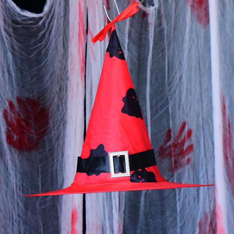 Halloween Witch Hat Ghost Festival Ball Party Scene Decorative Props Led Light Glow Witch Hat Pot