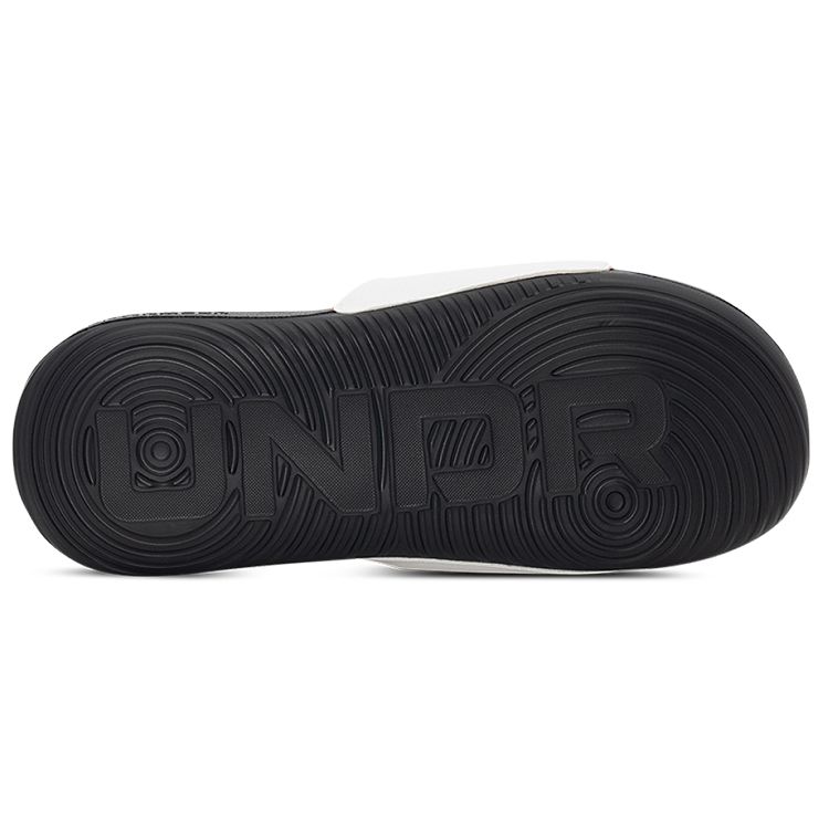 Under Armour Ansa Graphic Trendy Versatile Sports Slippers Women Footwear Black White 3024436-005