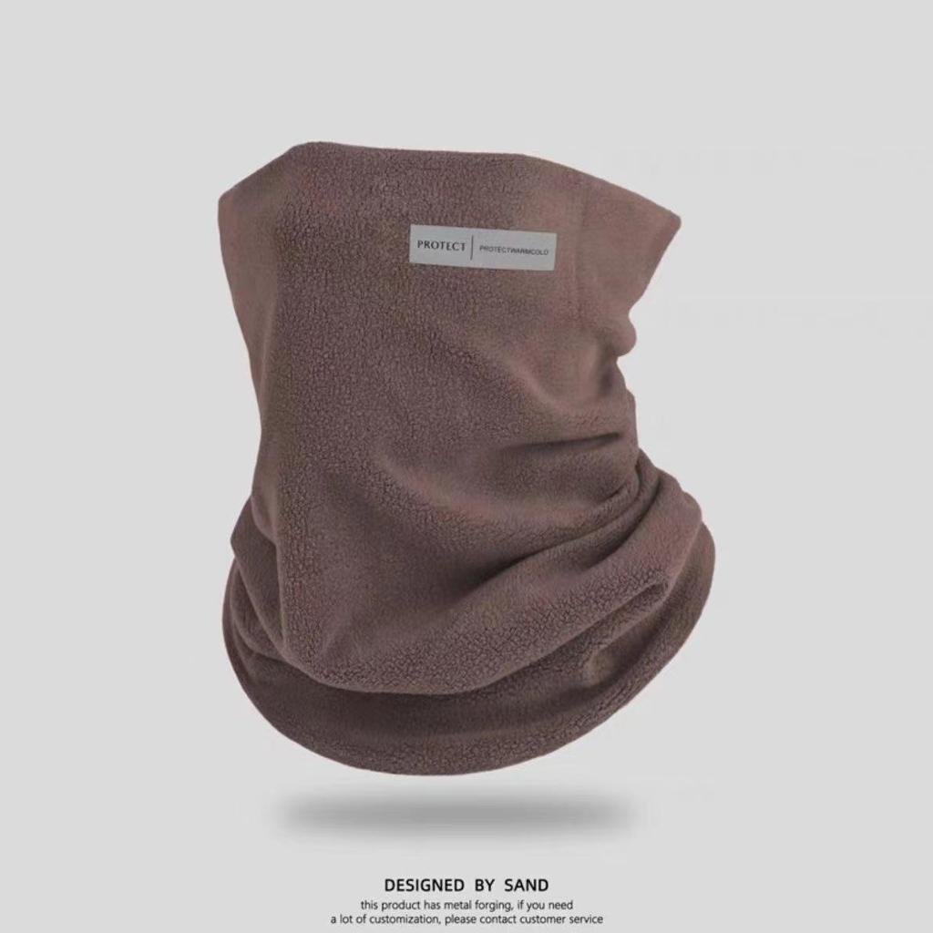 Reflektierendes Logo Plus Samt-Nackengamasche: Warmer, winddichter Schal & Gesichtsmaske für Männer & Frauen - Perfekt für Herbst- und Winter-Radausflüge im Freien