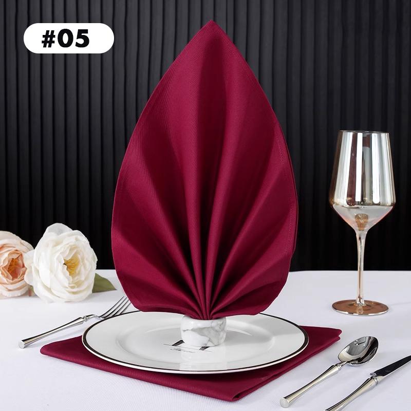 Cotton Western Table Napkins Reusable Placemat for Kitchen Wedding Decoration Hotel Special Absorbent No Lint Cup Wiping Cloth