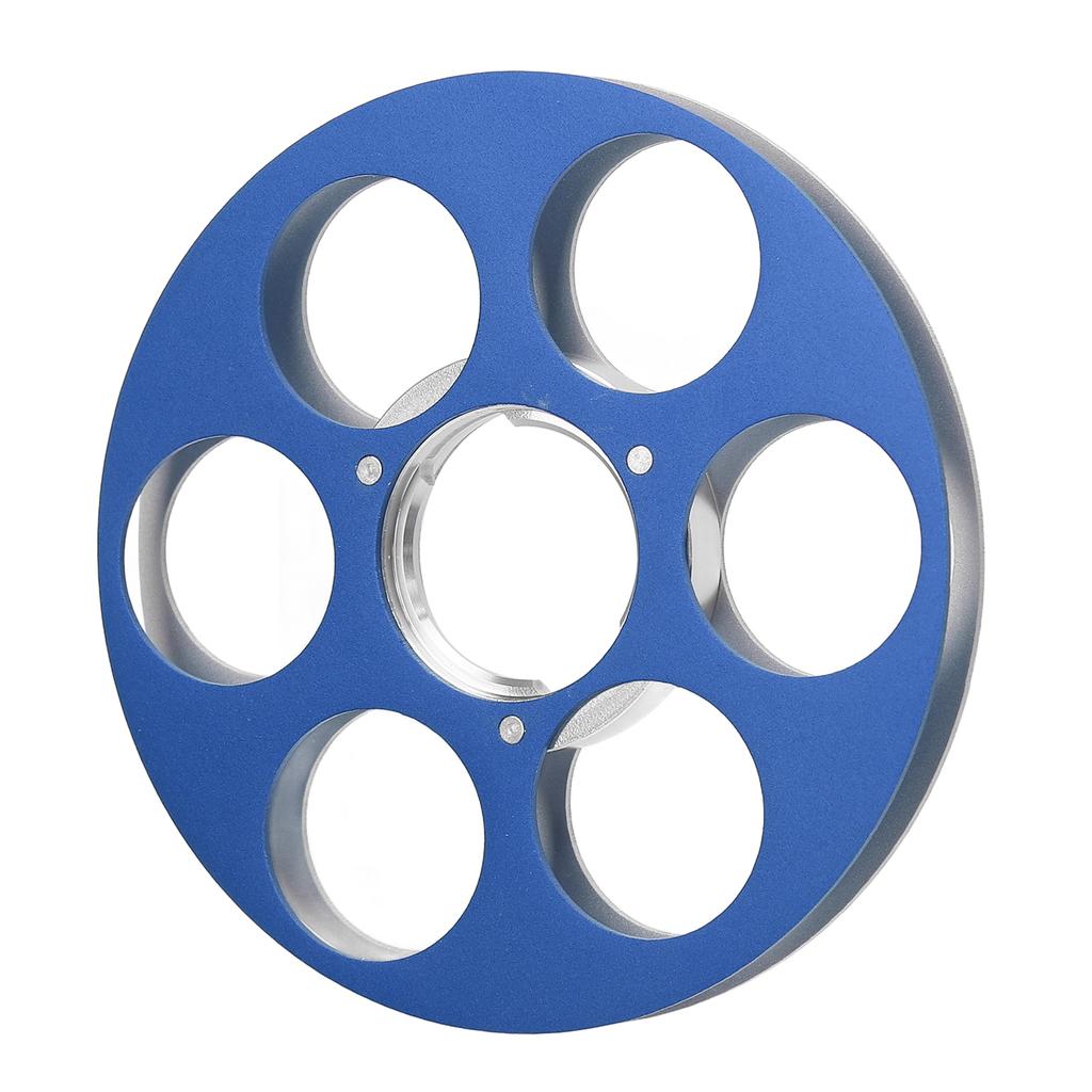 Empty Tape Reel Sound Recording 6 Hole Aluminum Alloy for NAGRA Miniature Tape Recorder Blue