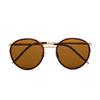 Alloaiweeo [Alo] Al4902A 1814G Leopard Brown Soltex Round Sunglasses