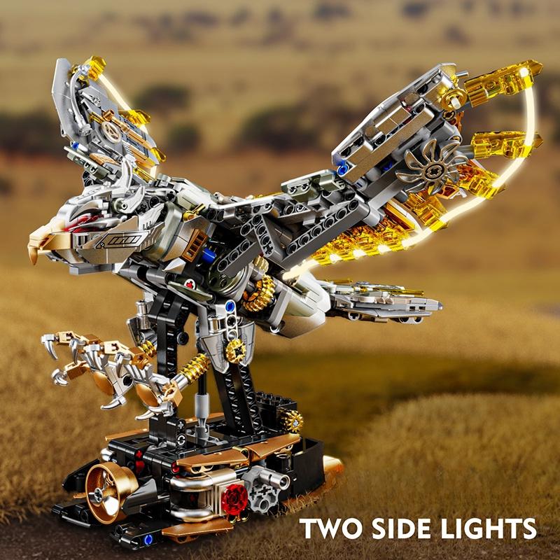 3D Puzzle Animal Building Blocks Dragonfly Octopus Whale Eagle Technical Creative DIY MOC Model Birthday Christmas Gift